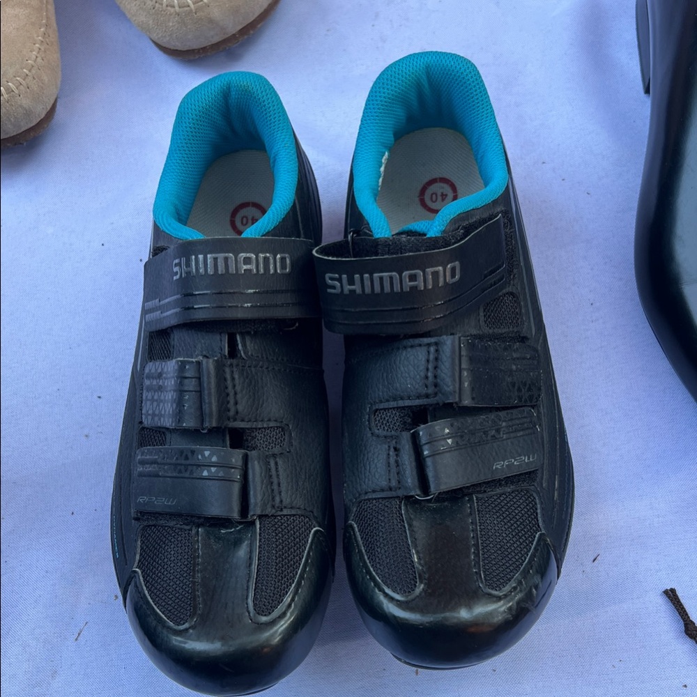 Shimano Black and Blue Athletic Shoes